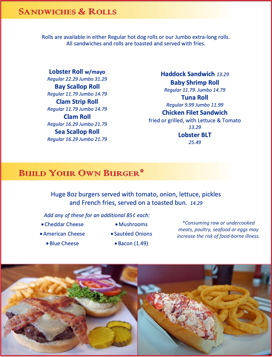 Sandwiches and Burgers